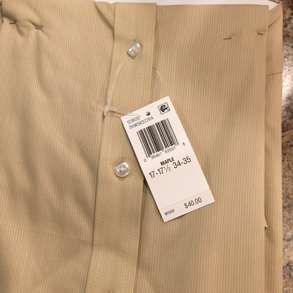 Mens Arrow dress shirt 17 - 17 1/2 34/35 XL NWT - Picture 4 of 4